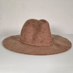 J. Crew Factory Women's Wool Fedora Hat in Camel, Size S-M